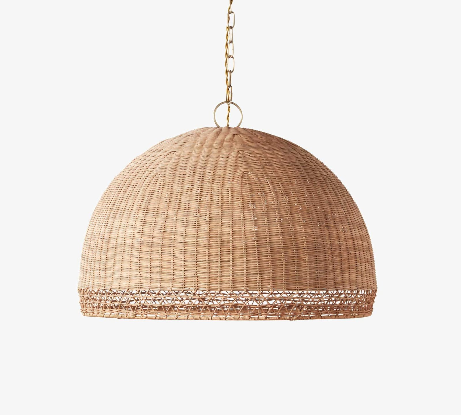 Augustus Round Rattan Chandelier (30")